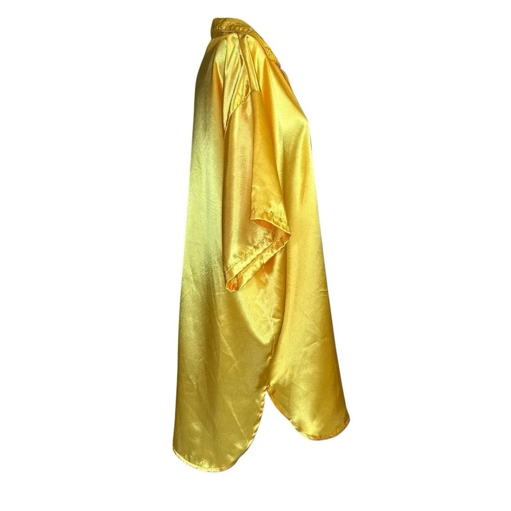 Vintage‎ 90s Gold Label Victorias Secret Night Shirt Dress M/L Satin Oversized